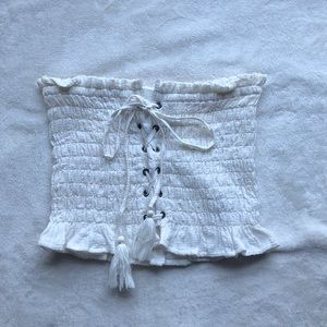 American eagle strapless crop top